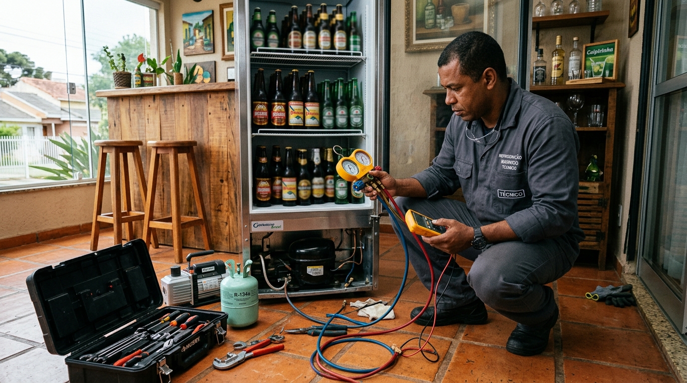 Técnico de refrigeração comercial perto de mim em Recife‑PE